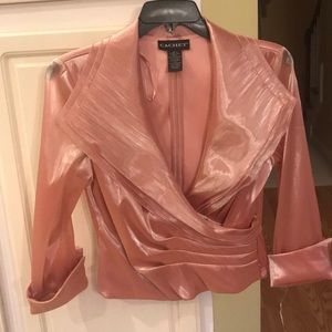 Cachet salmon formal blouse. Size 10